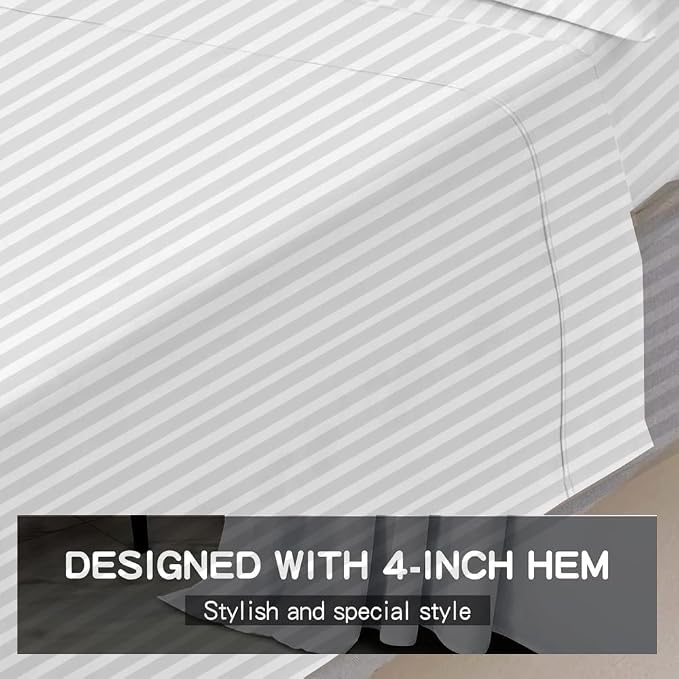 Mattress-Homes Twin-XL 100% Egyptian Cotton Top Sheet 1Pcs, Cool & Breathable - Image 8