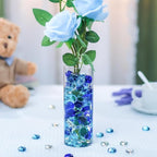 CYS EXCEL Blue Mix Glass Gemstone Beads Vase Fillers Flat Marble Beads Multiple - Image 6