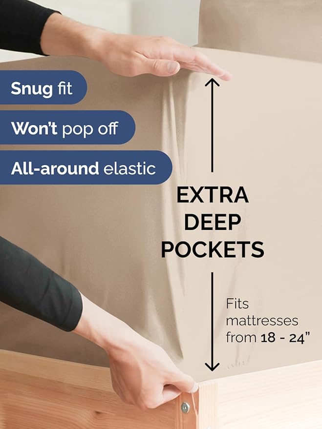 Extra Deep Split King Sheet Set - Image 3