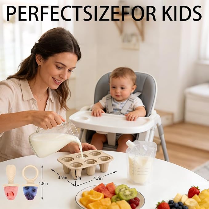 Silicone Baby Popsicle Molds for Teething Relief - Image 6
