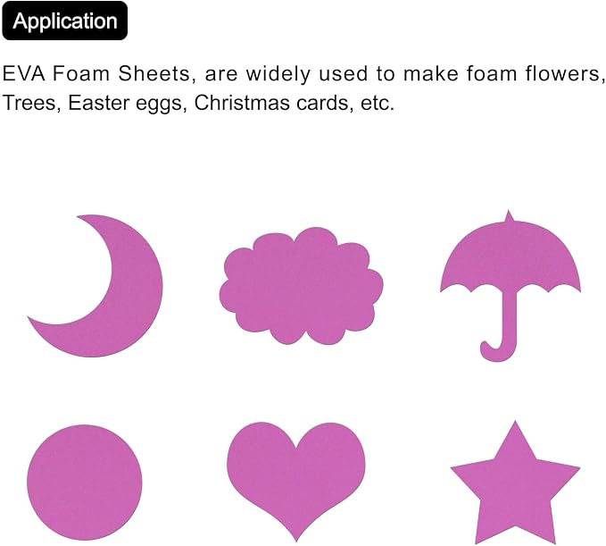 MECCANIXITY EVA Foam Sheets Rose 35.4 Inch x 19.7 Inch 2mm Thick Crafts Foam - Image 6