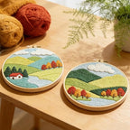 INFUNLY 2 Pcs Forest Valley Punch Needle Embroidery Kit 8.7" DIY Punch - Image 4