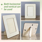 RYKOMO 6 PCS DIY Wooden Picture Frames Unfinished Solid Wood Photo Picture - Image 3