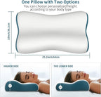 Cervical Neck Pillow for Pain Relief, Contour Memory Foam Pillows Ergonomic - Image 3