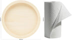 Circle Wood Panel 12-1/8 inch Diameter, Unfinished Wooden Trays - Image 2