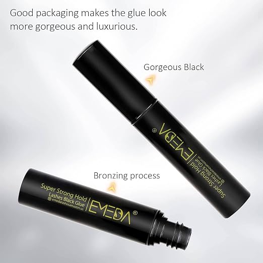 EMEDA Eyelash Glue Black Lashes Glue Super Strong Hold 24H/ Water - Image 4