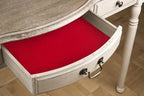 Red Self Adhesive Velvet Fabric Sticky Felt Sheets - Image 5
