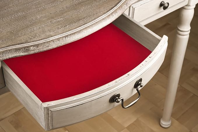 Red Self Adhesive Velvet Fabric Sticky Felt Sheets - Image 5