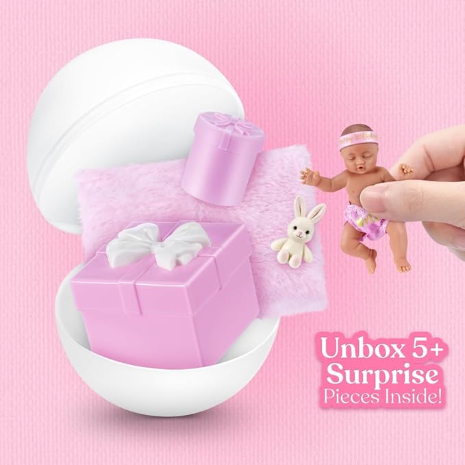 My Mini Birthday Series 1 by ZURU – Collectible Mystery Capsule Baby Doll - Image 2
