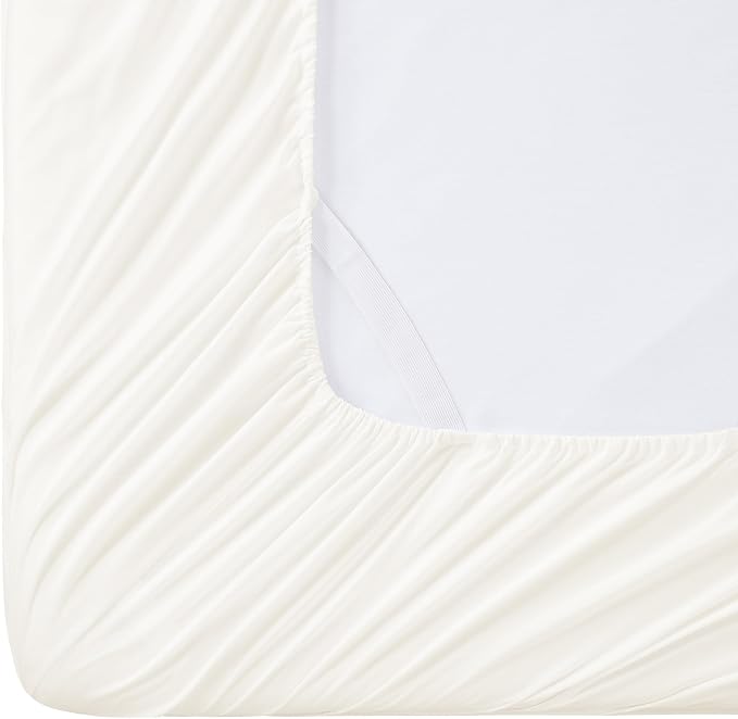 Queen Fitted Sheet Only with Full Elastic & Built in Corner Sheet Straps to - Image 5