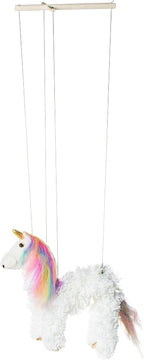 Artisan Owl Rainbow Mane Magical Unicorn Marionette Puppet - Image 5