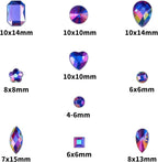1200 Pcs AB Rhinestones for Bedazzling, Rainbow Effect Craft Gems for Crafting - Image 2