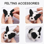 QMNNMA Needle Felting Kit for Beginners, French Bulldog Wool Felting Kit | - Image 4