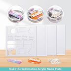 PYD Life 4 Pack Sublimation Acrylic Blanks Sheets 12", 1/6" Thick 4 mm | White - Image 4