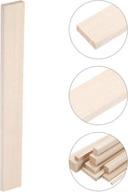 MECCANIXITY 6pcs Wood Sticks, 3/8"x 1.4" x 12" Rectangle Wooden Cube Wood - Image 3