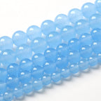 Blue Natural Chalcedony Aquamarines Stone Beads - Image 2