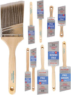 10 Pack Pro-Grade Premium Wall/Trim House Paint Brush Set Great - Image 7
