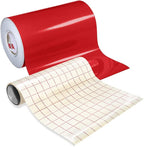Red Glossy Roll of Oracal 651 Permanent Adhesive-Backed Vinyl by Orafol