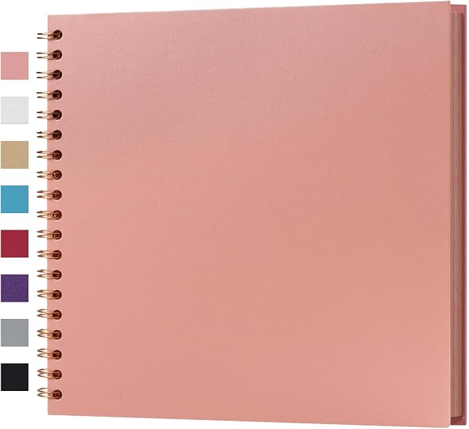 potricher 10 x 10 Inch DIY Scrapbook Album 40 Pages Hardcover Kraft Paper Scrap by potricher