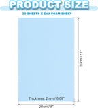 PATIKIL 20 Pack EVA Foam Sheets, Light Blue - Image 2