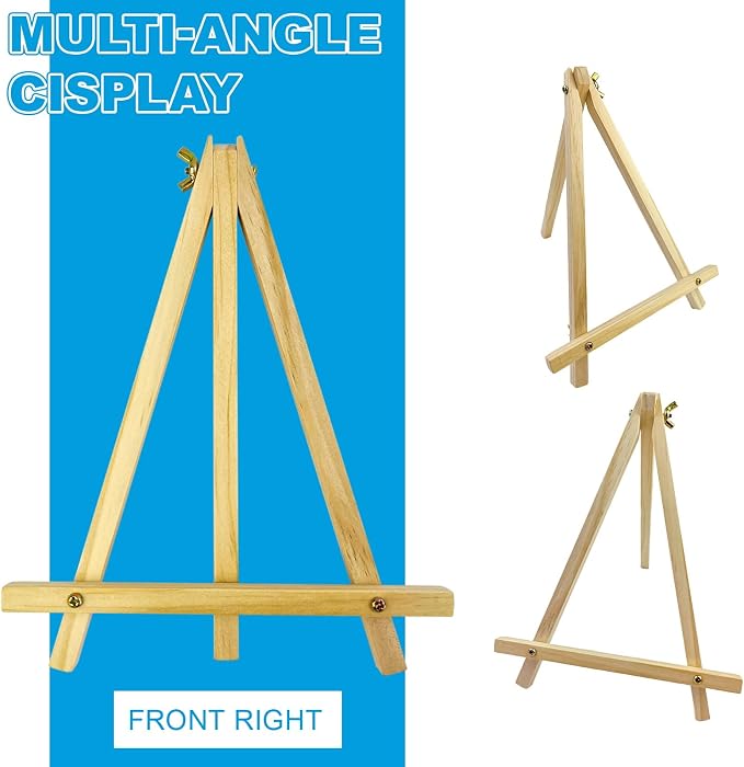 12 Pack 9 Inch Wood Easels, Table Top Easels - Image 4