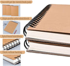 Sketch Book Pad, Drawing Paper 9" x 12" Spiral Bound, 90 Sheets, Durable Acid - Image 3