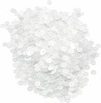 Mandala Crafts 6mm Flat Round Clear Sequins - Image 2