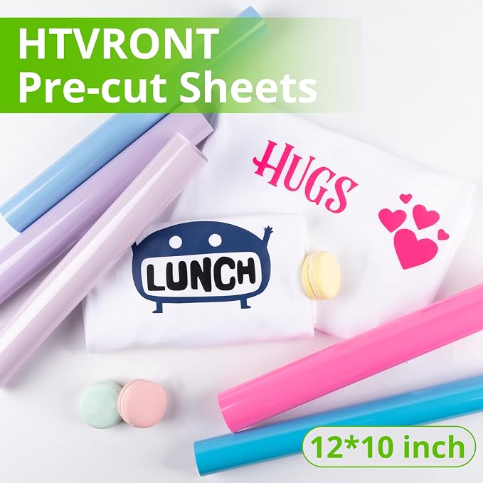 HTVRONT Green Heat Transfer Vinyl Green, Iron on Vinyl Compatible - Image 6