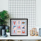 FREEBLOSS 11CT Cross Stitch Kits Striped Sea Animal Stamped Embroidery Kits - Image 5