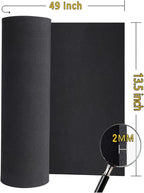 Black eva Foam roll, Premium Cosplay EVA Foam Sheet, 2mm Thick, High Density - Image 2