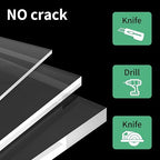 20X24 Plexiglass Sheets 1/8” Thick, 3mm Clear Acrylic Sheet 2 Pack | Plexi - Image 3
