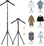 2 Pack Adjustable Shirt Display Stand 32-63 Inch, Foldable Clothing Display by Unknown