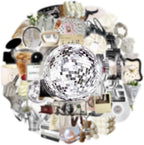 60 Pcs Luxury Ins Style Transparent Stickers - Image 6