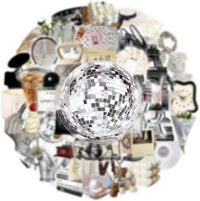 60 Pcs Luxury Ins Style Transparent Stickers - Image 6