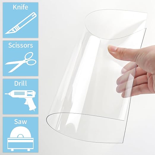 5 Pack 18x24 PET Plexiglass Sheets 0.04" Thick Clear Plexiglass Panels - Image 4