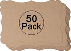 50 Pack Blank Kraft Greeting Cards, Kraft Color, 5x7IN | Thick Cardstock Paper by Homtable