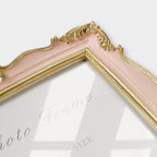 Cuspin 8x10 Vintage Picture Frame Pink and Gold Frames, Elegant Ornate Pink - Image 4