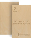 Baltic Birch Plywood 24 x 40 x 1/4 Inch- 6 mm Craft Wood, Stronger Than by Woodpeckers
