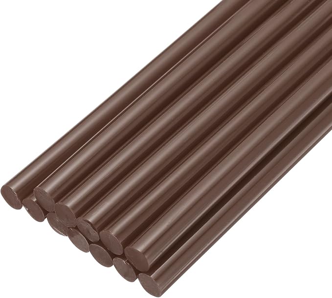 uxcell Mini Hot Glue Sticks for Glue Gun 11mm x 200mm Brown 12pcs by uxcell