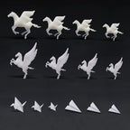 Woohome 14 PCS 3D Resin Mould Filler Mini Horse Paper Crane Paper Airplane by Woohome