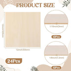 SiliFine 12x12 Inch 24 Pack Basswood Sheets - Image 2