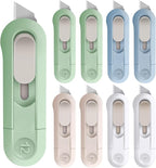 DIYSELF 8 Pack Mini Box Cutters, Safety Box Cutter, Box Opener, and Retractable by DIYSELF