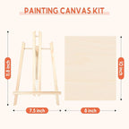 Unfinished Wood Canvas Panels for Painting, 8×10" Basswood Canvas- 1/2" Deep - Image 2