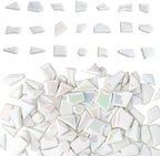 Youway Style Iridescent White Mosaic Tiles by YouwayStyle