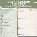 Productivity 3-month Planner Undated Daily Weekly Monthly Planner - Image 2