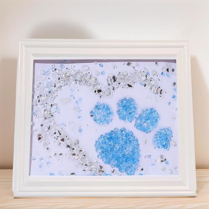 Sea Glass Art Kit, Mosaic Glass Photo Frame Set 9.5x7.5 Inch, Handcraft Style - Image 2