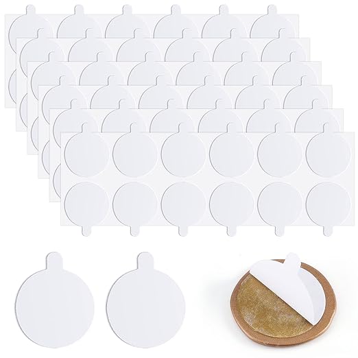 360Pcs Double Sided Adhesive Wax Seal Stickers | Removable, 1in Round Sticky by Prudiut