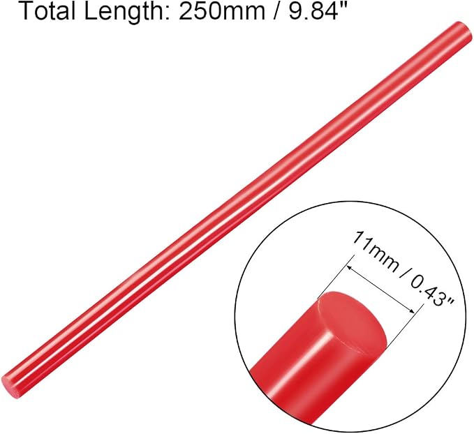 uxcell 20pcs Hot Glue Sticks for Glue Gun 7/16-inch x 10-inch Mini Hot Melt - Image 2