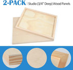 Falling in Art 2 Pack 20x20 Unfinished Birch Wood Panels Kit - Image 6