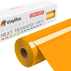 VinylRus Heat Transfer Vinyl-12 x 50ft Yellow Iron on Vinyl Roll by VinylRus